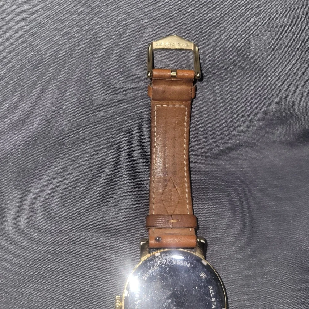 Fossil Original Boyfriend ES4181 watch Luggage Leather Band
